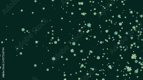 Infectious Flu Virus Concept 2D Graphic Animation background