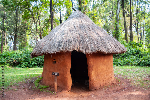 Original African huts in Kenya