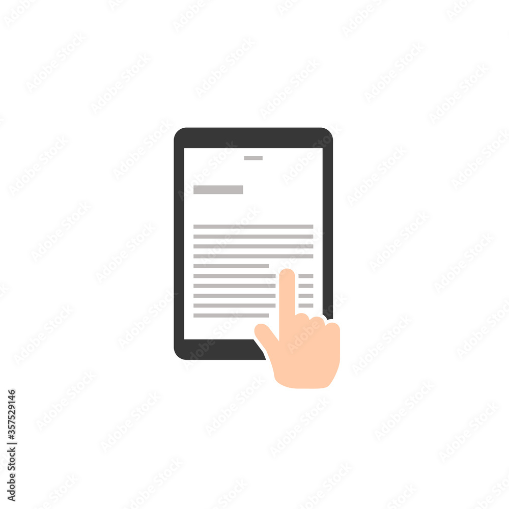 電子書籍。よこ組みのタイプ(洋書など)。指でスワイプするところ。 電子書籍。よこ組みのタイプ(洋書など)。指でスワイプするところ。