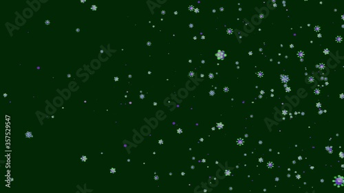 Infectious Flu Virus Concept 2D Graphic Animation background