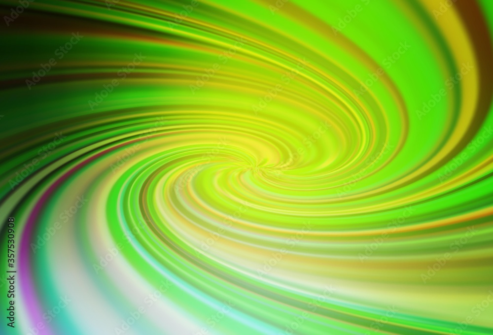 Fototapeta premium Light Green, Yellow vector glossy abstract background.