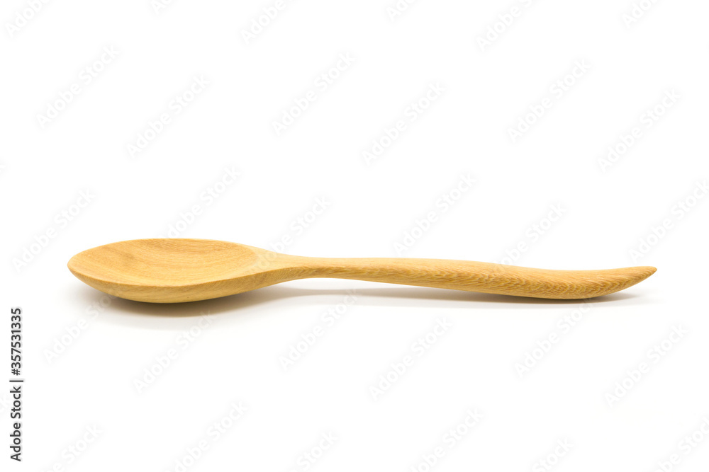 Wooden spoon isolated on white background Wooden spoon isolated on white background