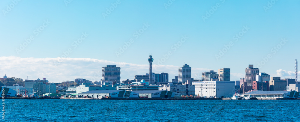 Fototapeta premium (神奈川県ｰ風景パノラマ)横浜ベイエリア風景５