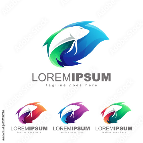 Betta Fish Logo Design Vector photo