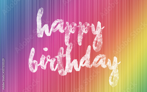 Happy Birthday abstract colorful graphic background