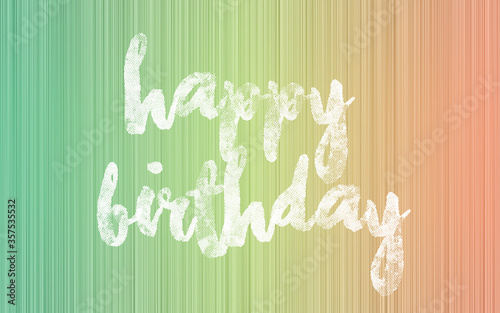 Happy Birthday abstract colorful graphic background