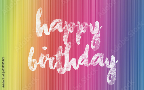 Happy Birthday abstract colorful graphic background