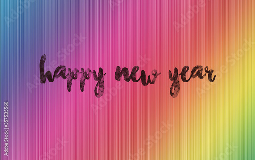 Happy New Year abstract colorful