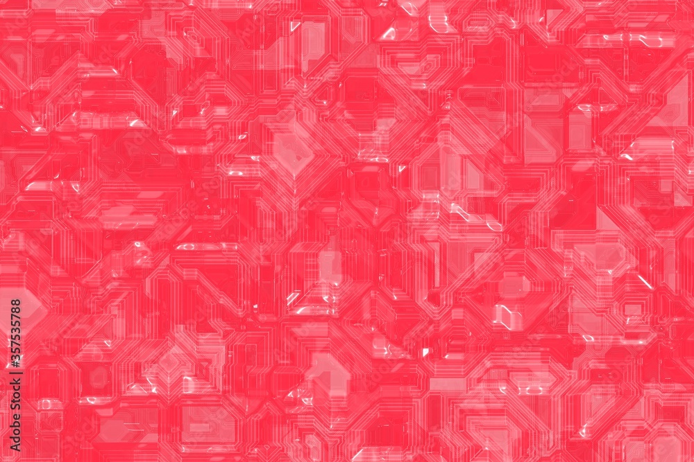 creative red techno computer template computer graphics background or texture illustration