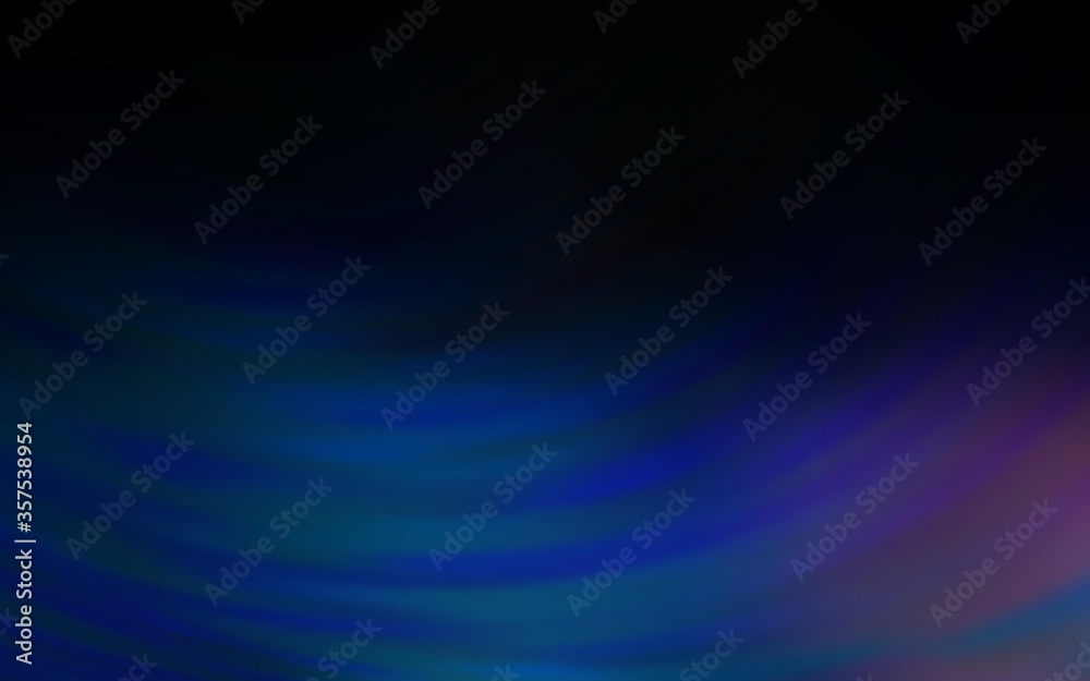 Fototapeta premium Dark BLUE vector abstract blurred background.