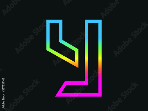 Fototapeta Capital letter Y vector image