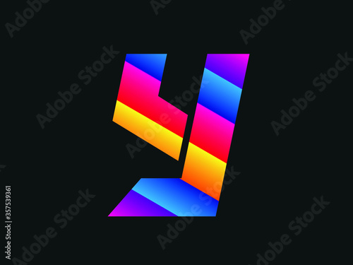 Obraz na plátně Capital letter Y vector image