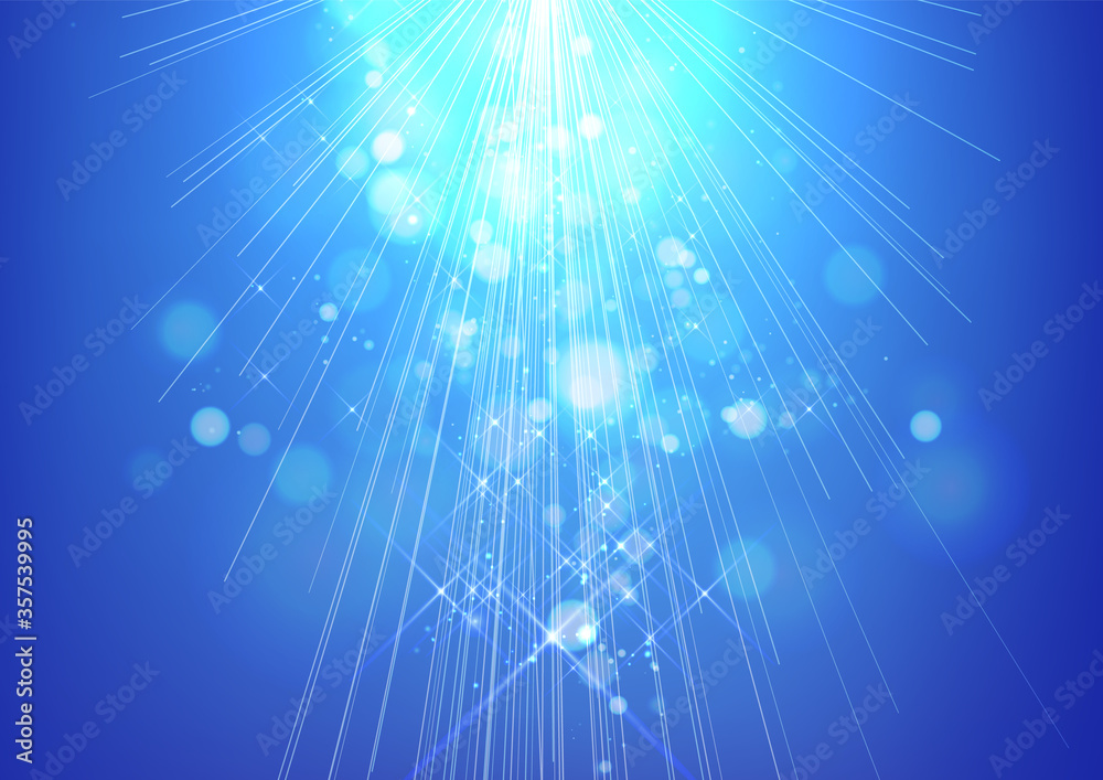 青色の光素材背景stock Vector Adobe Stock