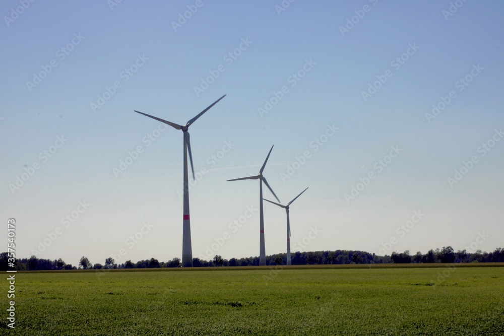 wind turbine in the field wind turbine in the field