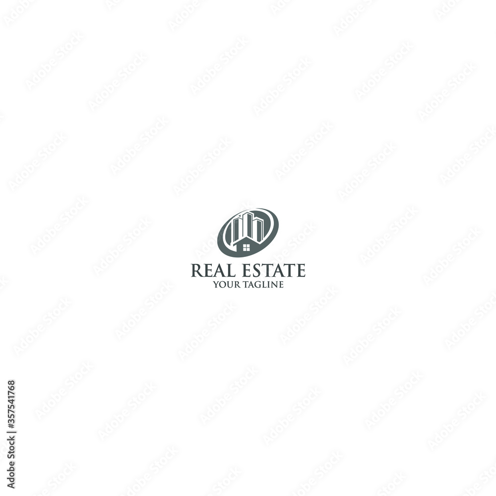 property real estate building construction logo, modern nvestment, roof, realty, technology, clean, structure, residential,