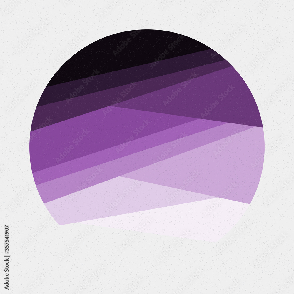 Obraz premium Crossing lines generativeart style colorful logo illustration