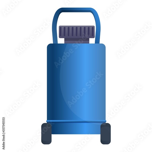 Garage air compressor icon. Cartoon of garage air compressor vector icon for web design isolated on white background
