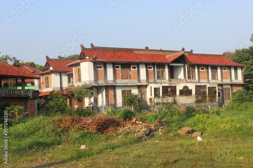 Wallpaper Mural exterior, country, autumn, colorful, prehistoric age, autumn color, design, traditional architecture, tourism, summer, view, farm, landmark, day, sky, green, asia, asian, outdoor, blue, longhouse, bui Torontodigital.ca