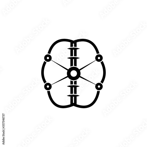 Brain Tecnology Logo Abstract