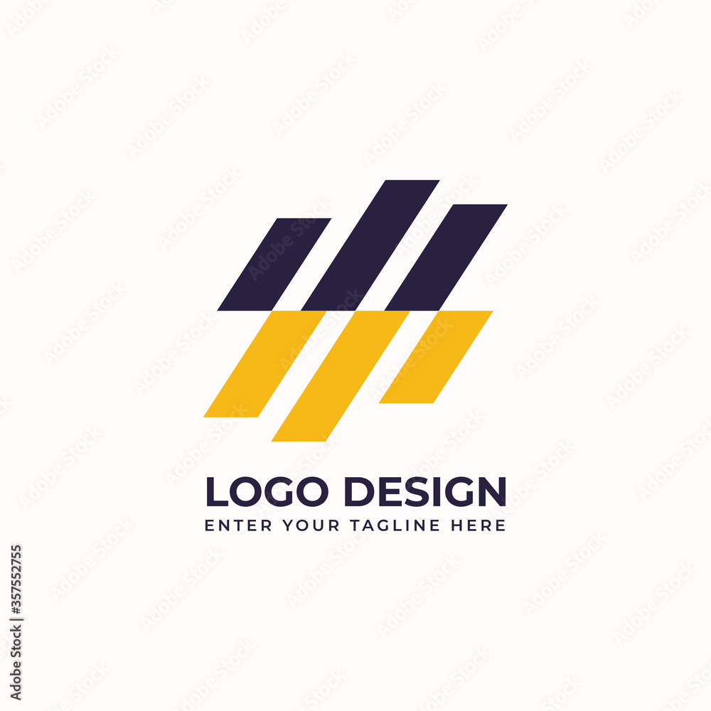 Creative abstract logo vector image for business