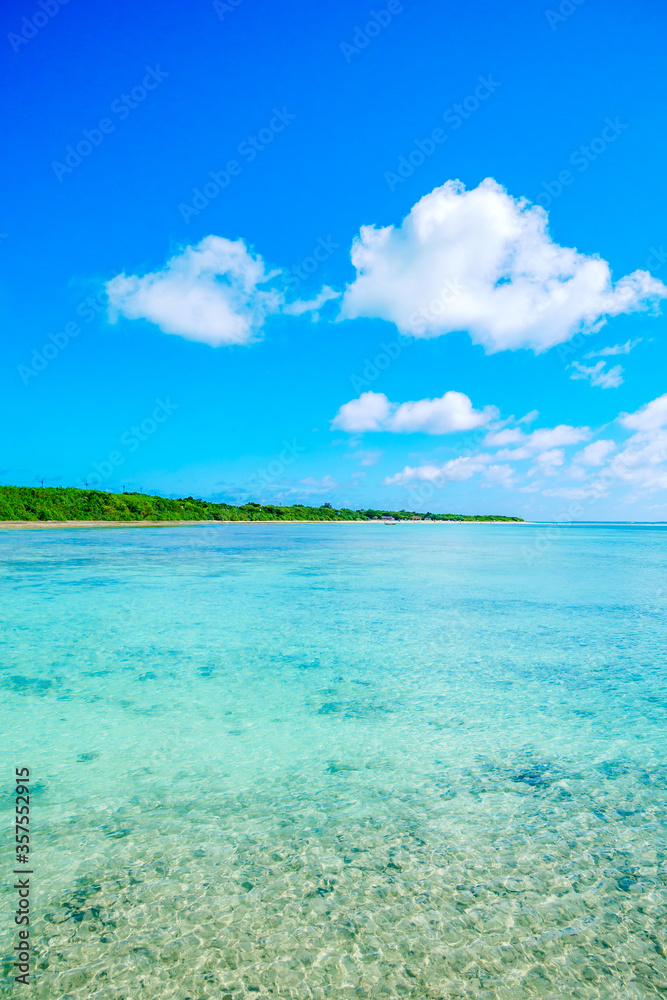 Obraz premium 西桟橋ビーチ (竹富島・沖縄県)