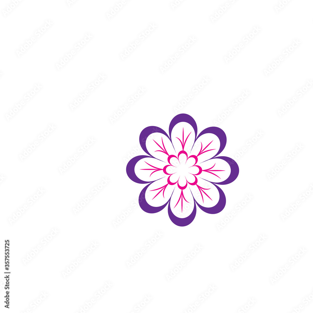 Beauty icon flowers design illustration Beauty icon flowers design illustration