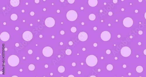 Seamless Texture with Small Purple Dot. Violet Polka Dot Pattern Background. Loop animation 4K