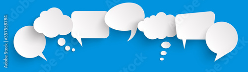 sticker speech bubbles with shadow