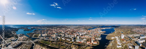 Potsdam, Brandenburg, Germany, 04.04.2020 aerial cityscape drone photo photo