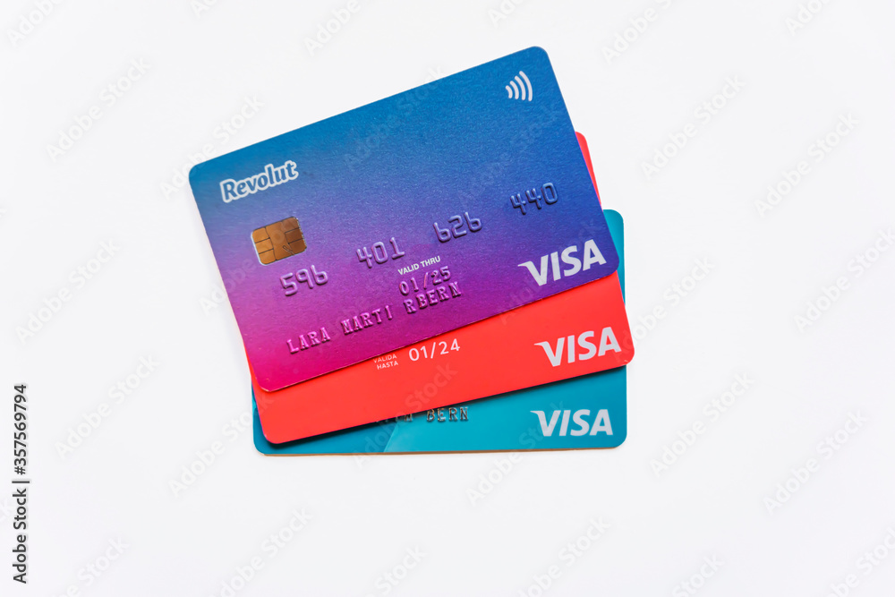 credit cards isolated on white background credit cards isolated on white background