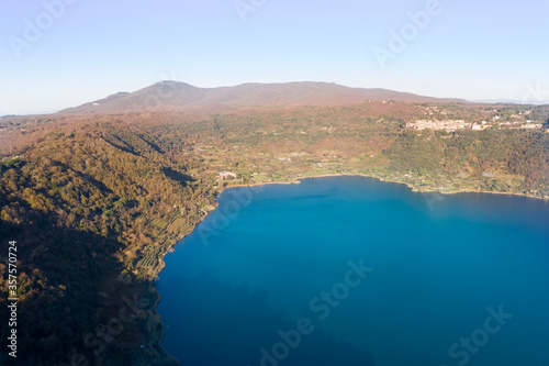 aerial view of the nemi lake