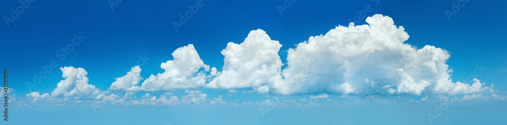 Panoramic Blue Sky with light clouds banner background Panoramic Blue Sky with light clouds banner background