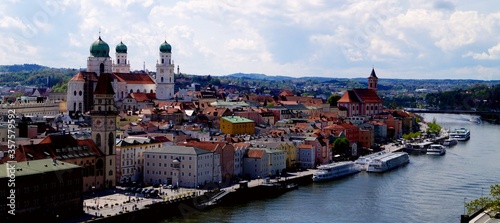 Passau from above panorama