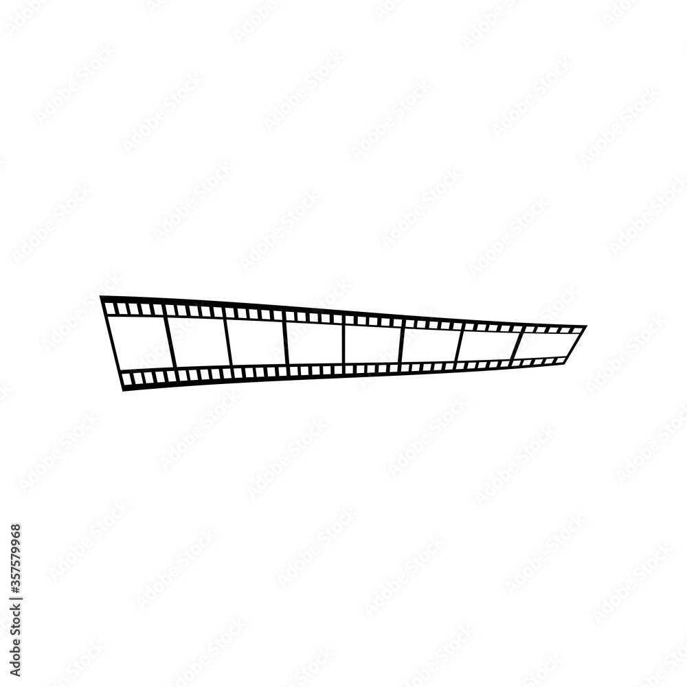 film strip illustration logo vector