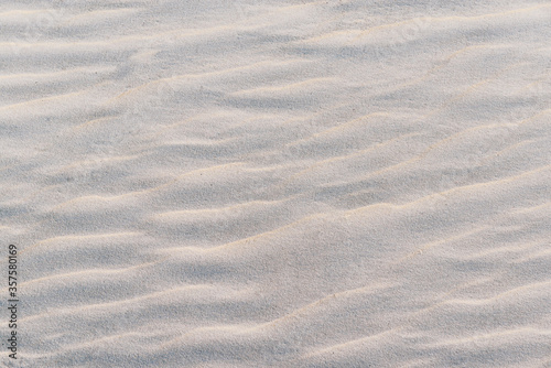 White sand texture at sunset
