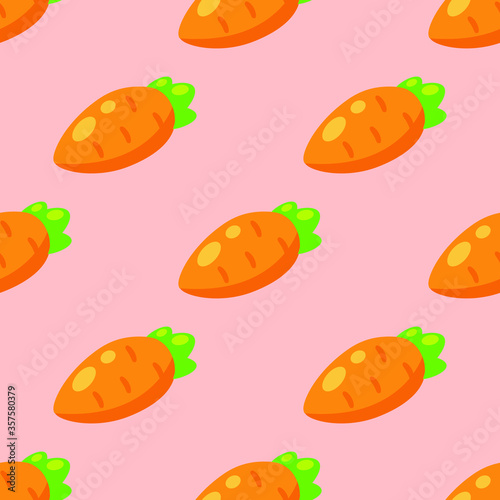 Seamless carrot vegetable kitchen pattern background wallpapers for cafe of cooking