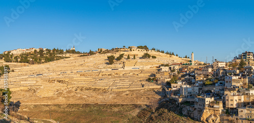 Mount of Olives, sunset. Jerusalem, Israel.