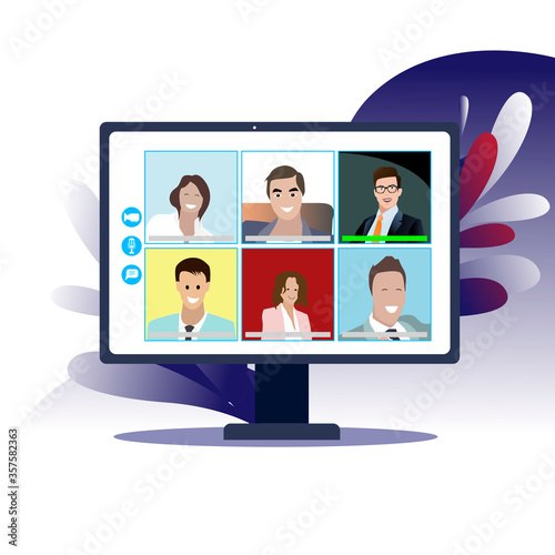 Online business conference in isolation period