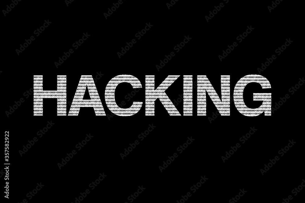 Fototapeta premium Banner zu Hacking im Internet