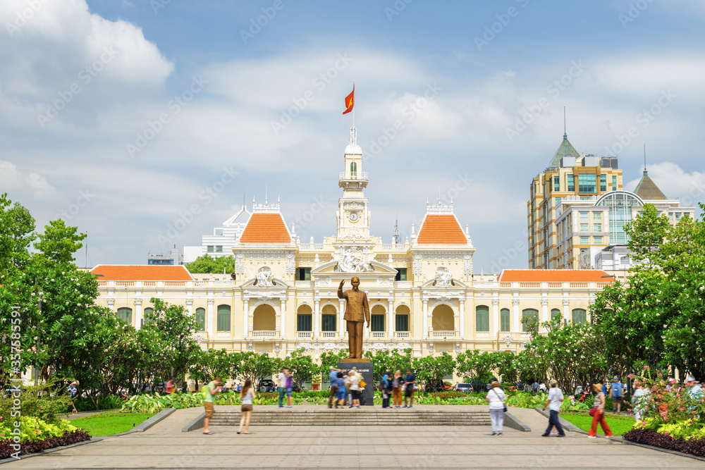 View of the Ho Chi Minh City Hall, Vietnam