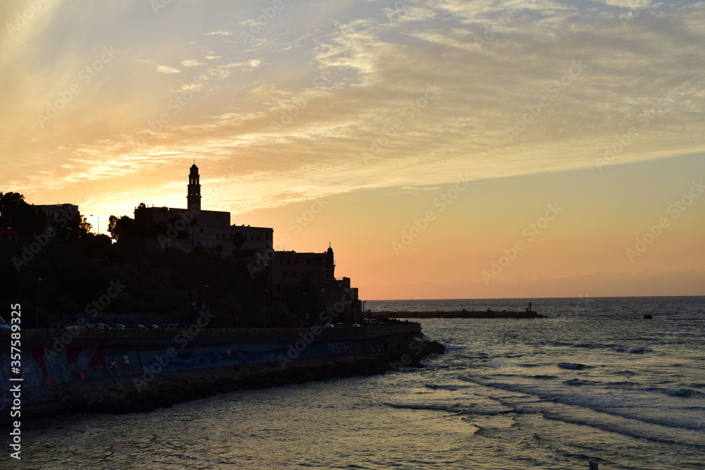 Sunset view of Tel Aviv Old City Jaffa Sunset view of Tel Aviv Old City Jaffa