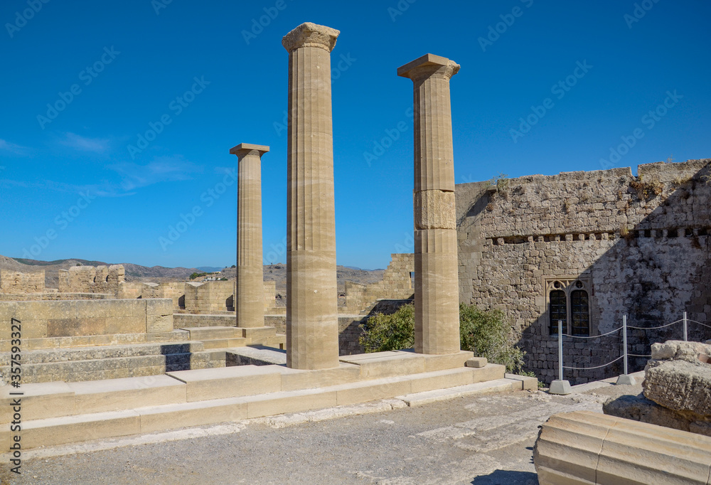Acropolis of Lindos, Rhodes, Greece