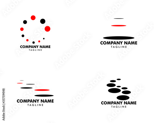 Set of Stepping Stone Logo Template Design
