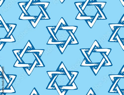 Jewish holiday symbol. Vector drawing