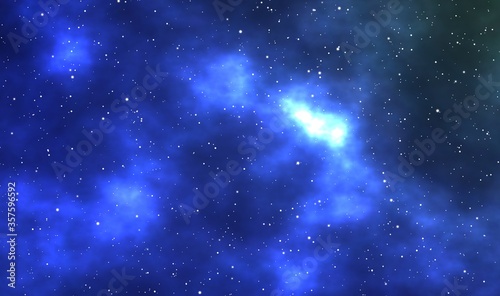 Spacescape illustration graphic design background