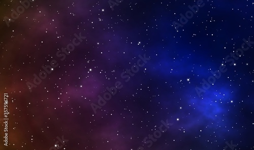 Spacescape illustration graphic design background