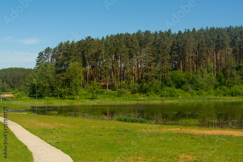 Orekhovoe lake outside the city Gorodok, Vitebsk region