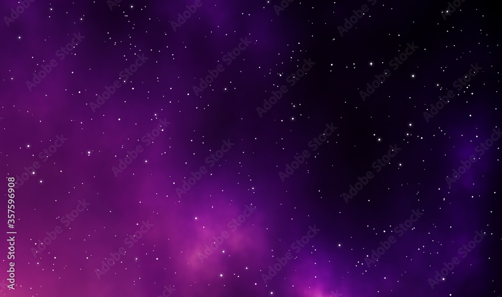 Spacescape illustration graphic design background