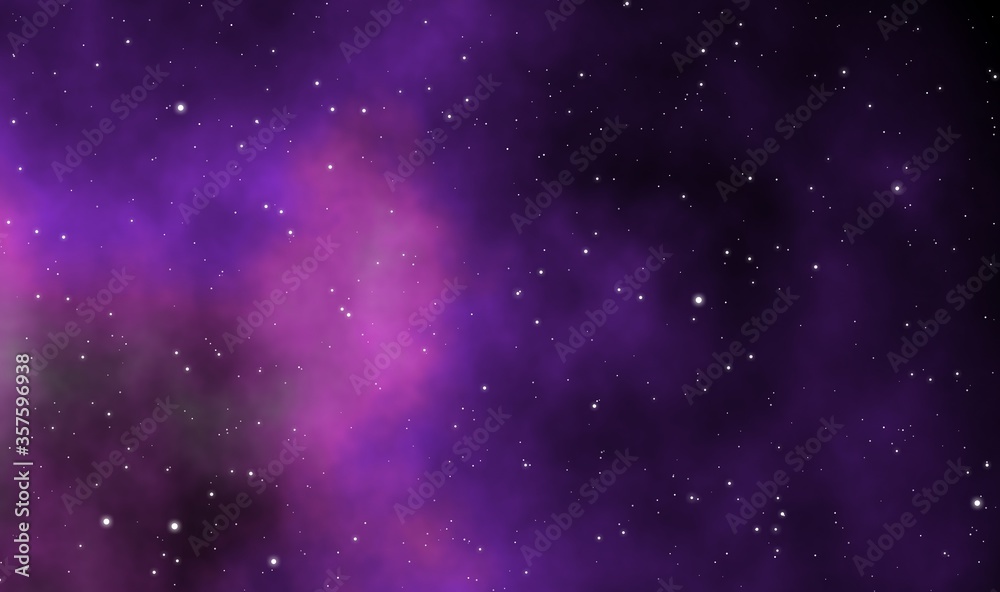 Naklejka premium Spacescape illustration graphic design background