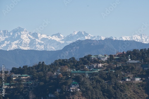 snow covered himalayan mountain peaks in winter © Himalayan Gypsy